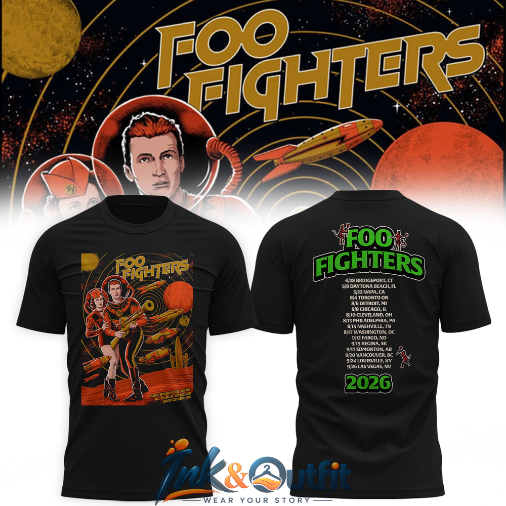 Foo Fighters Vancouver BC 2026 T-Shirt BC