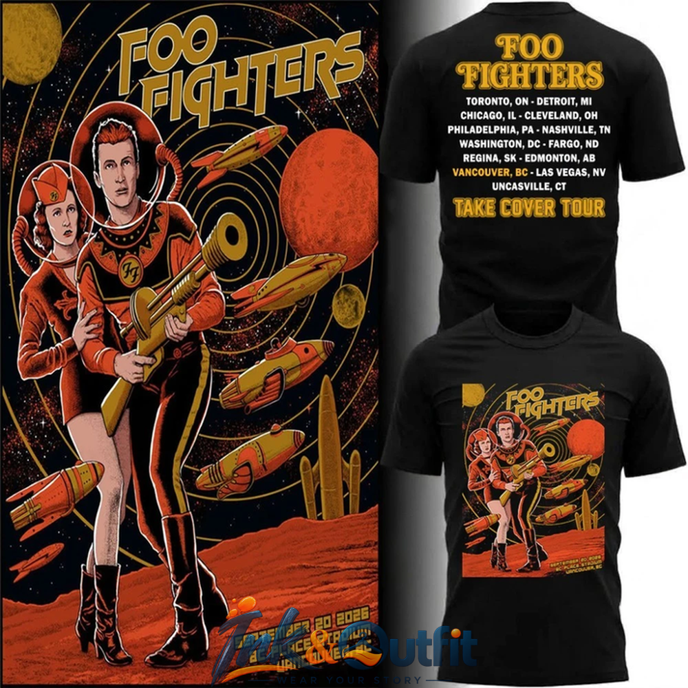 Foo Fighters Vancouver BC 2026 T-Shirt BC