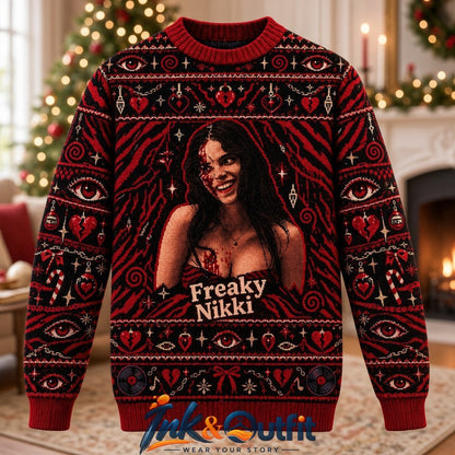 Freaky Nikki Obsession Movie Ugly Sweater 2026