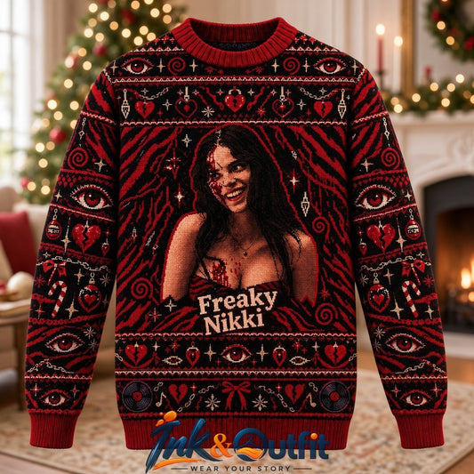 Freaky Nikki Obsession Movie Ugly Sweater 2026
