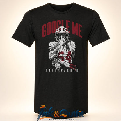 Fred Warner x San Francisco 49ers Google Me Graphic T-Shirt  NFL Number 54 Attitude Fan Tee