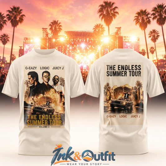 G Eazy Logic Juicy J Endless Summer Tour Volume 2 T Shirt