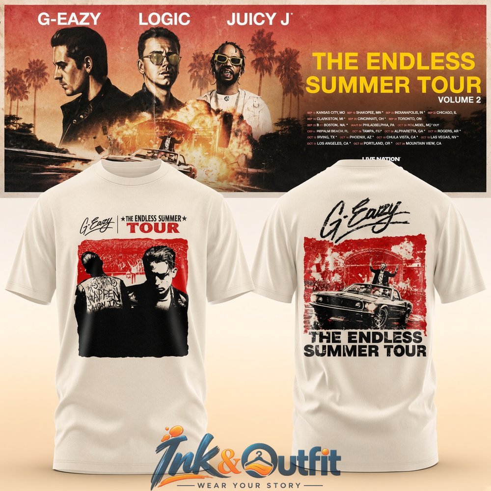 G Eazy The Endless Summer Tour Volume 2 Vintage Graphic T Shirt