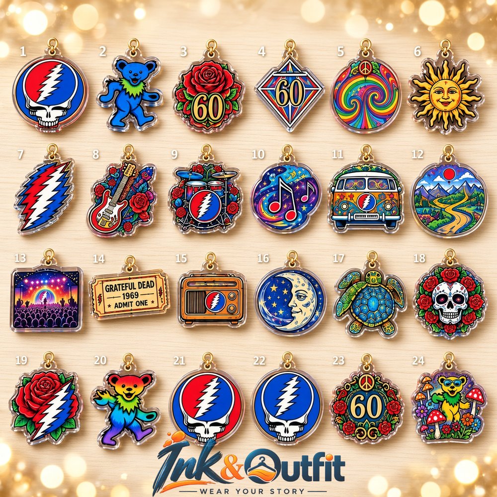 Grateful Dead 60 Years Charm Calendar