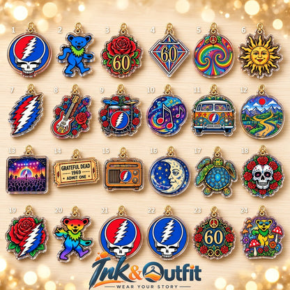 Grateful Dead 60 Years Charm Calendar