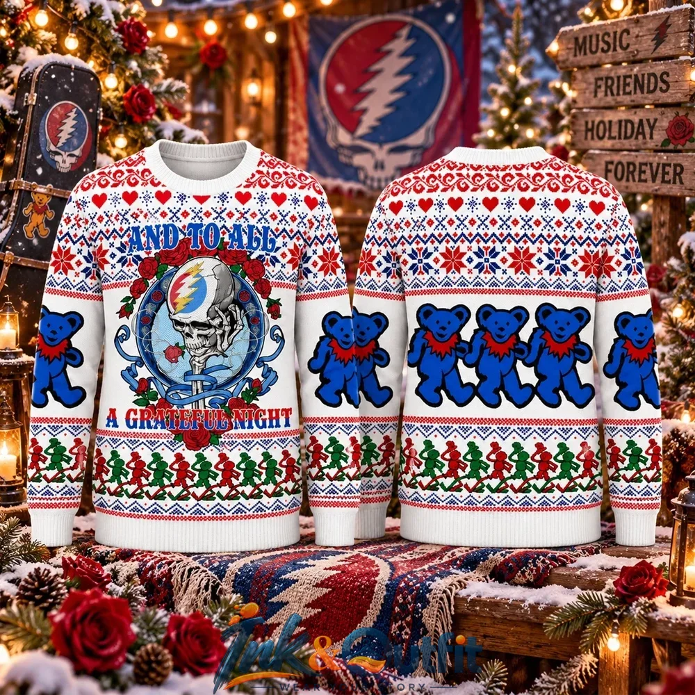 Grateful Dead Grateful Night Christmas Sweater