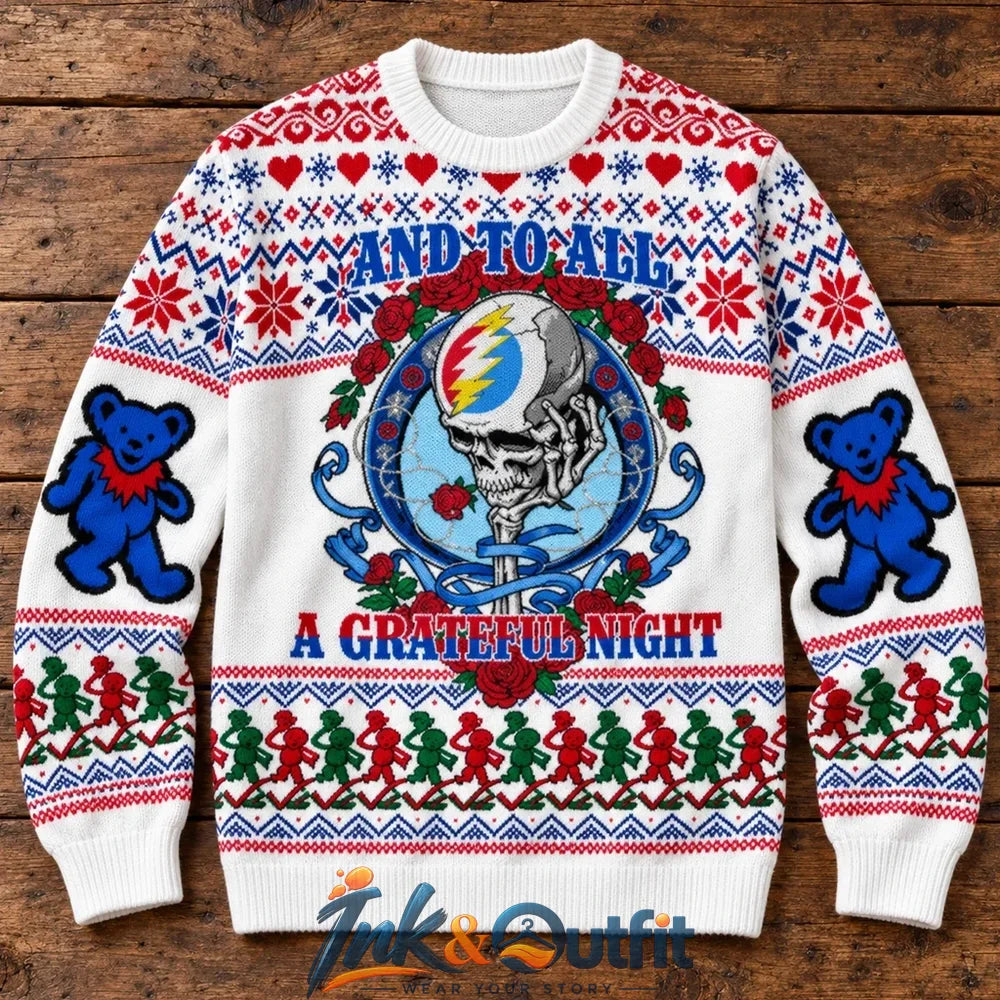 Grateful Dead Grateful Night Christmas Sweater