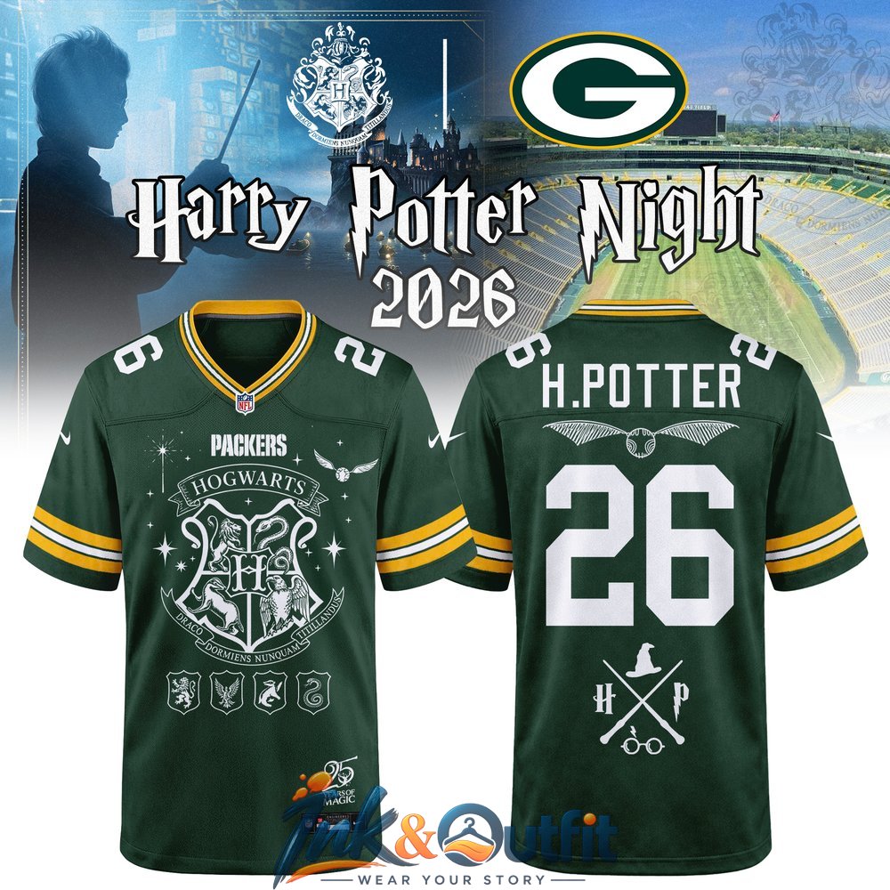 Green Bay Packers Harry Potter Night 2026 Football Jersey