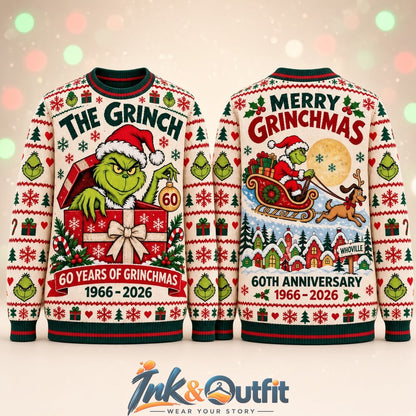 Grinch 60th Anniversary Ugly Sweater 2026
