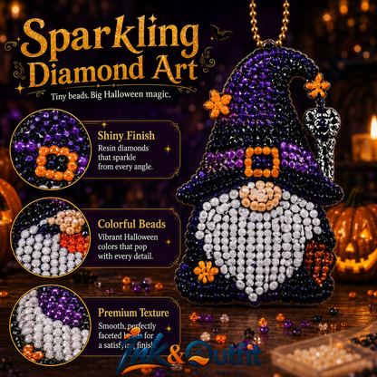 Halloween Diamond Painting Advent Calendar – 31 Days Gnome Ornaments