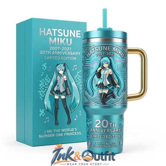 Hatsune Miku 20th Anniversary Tumbler With Handle