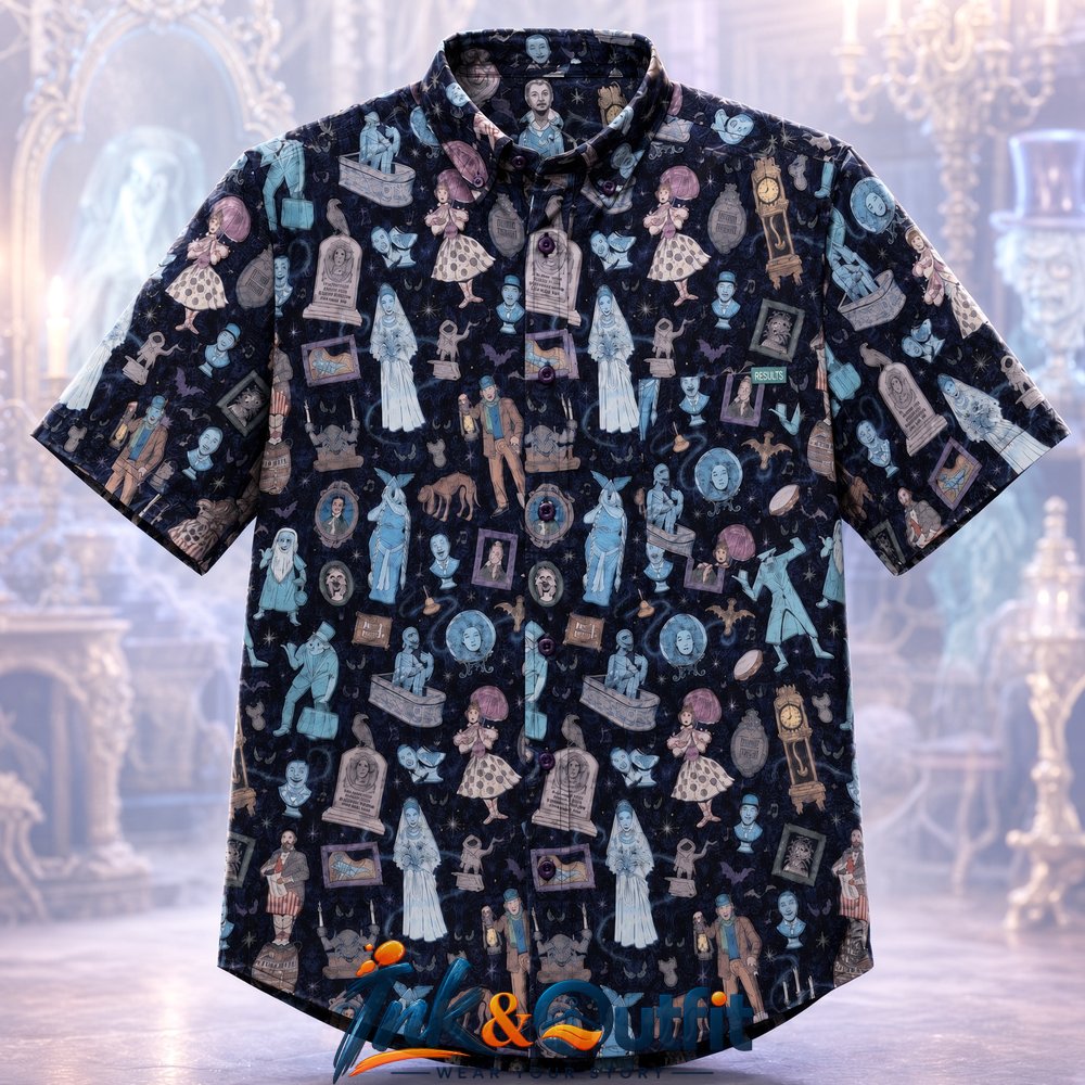 Haunted Mansion Room for One More Halloween 2026 Hawaiian Shirt