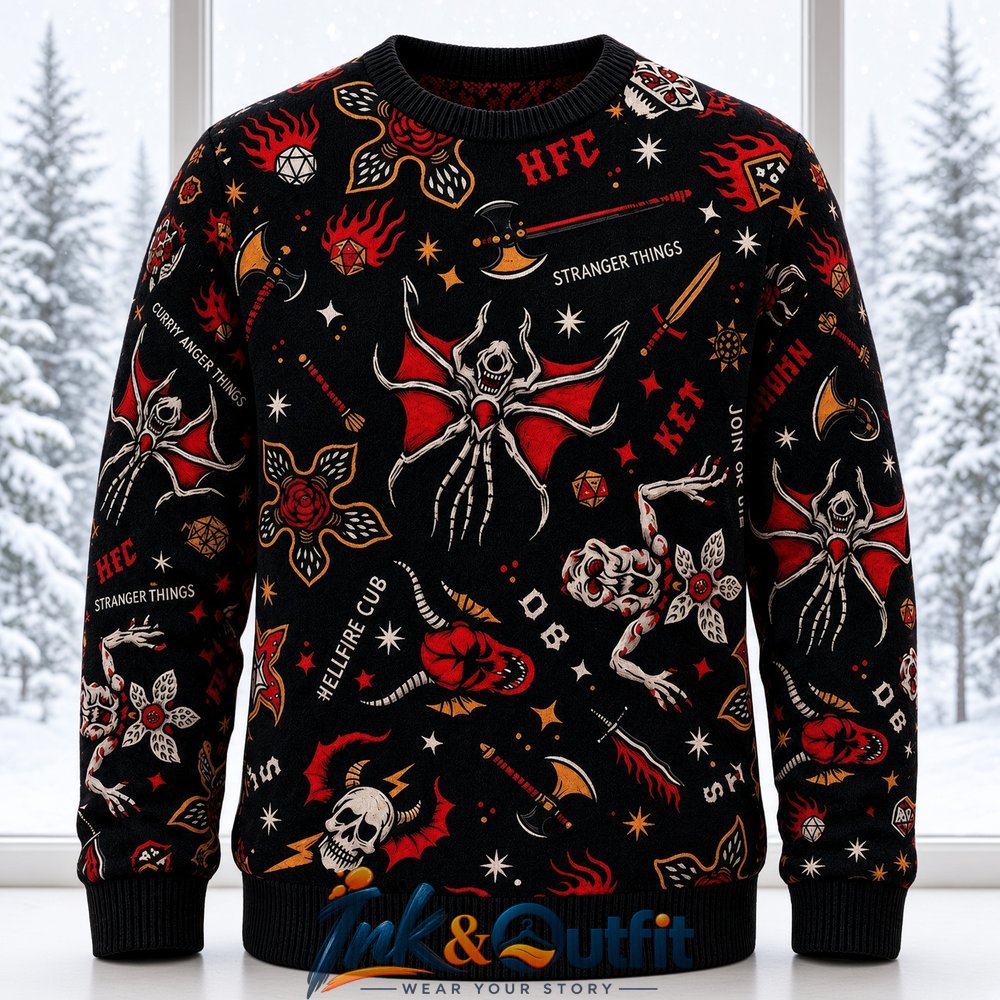 Hellfire Club Stranger Things Ugly Sweater