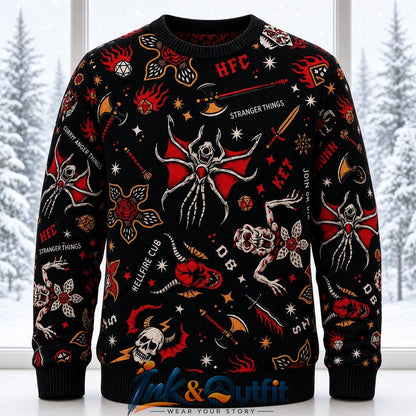 Hellfire Club Stranger Things Ugly Sweater