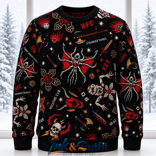 Hellfire Club Stranger Things Ugly Sweater