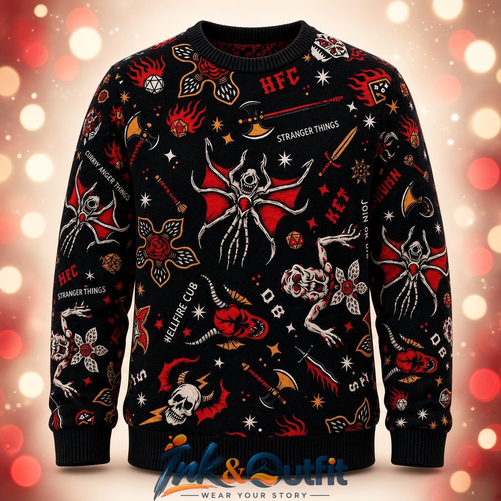 Hellfire Club Stranger Things Ugly Sweater