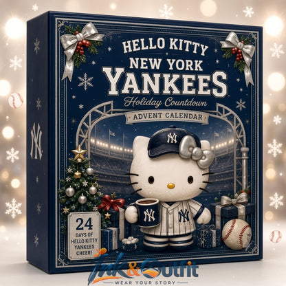 Hello Kitty New York Yankees Advent Calendar 2026 24 Days Christmas Acrylic Ornaments Gift
