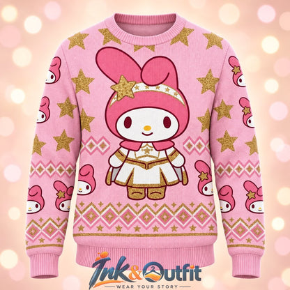 Hello Kitty x The Boys Pink Christmas Sweater
