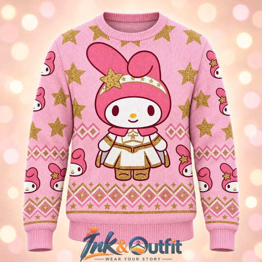 Hello Kitty x The Boys Pink Christmas Sweater