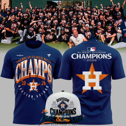 Houston Astros Postseason 2026 T-Shirt AL West Champions