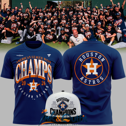 Houston Astros Postseason 2026 T-Shirt AL West Champions