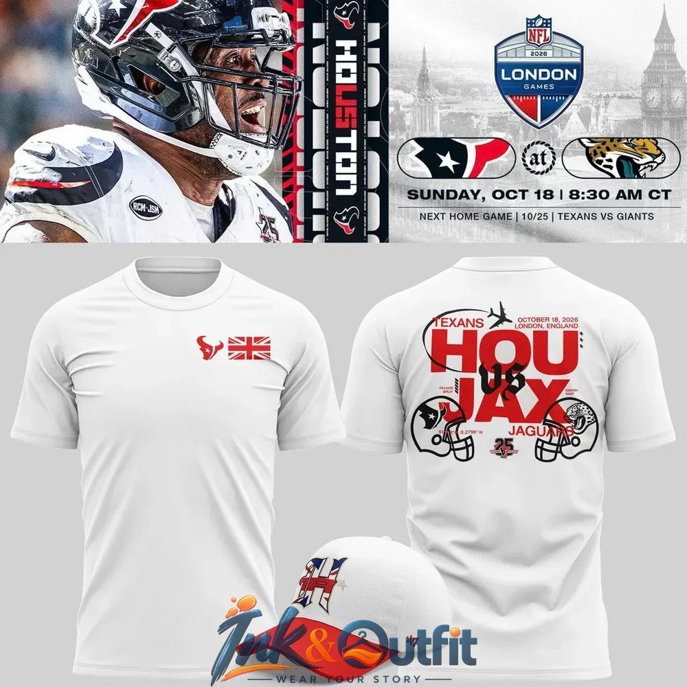 Houston Texans 2026 London Matchup T Shirt