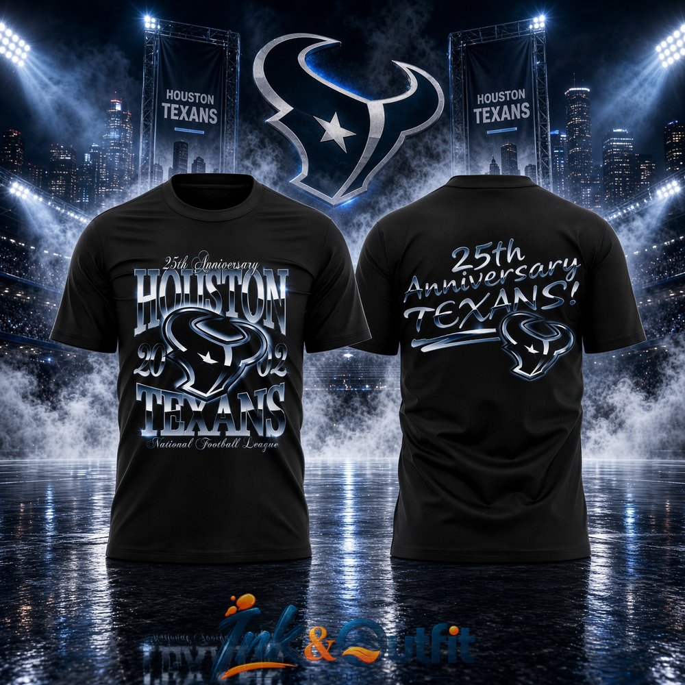 Houston Texans 25th Anniversary T-Shirt