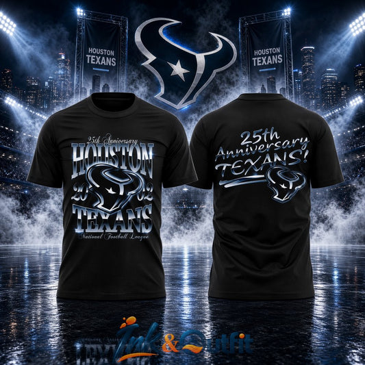 Houston Texans 25th Anniversary T-Shirt