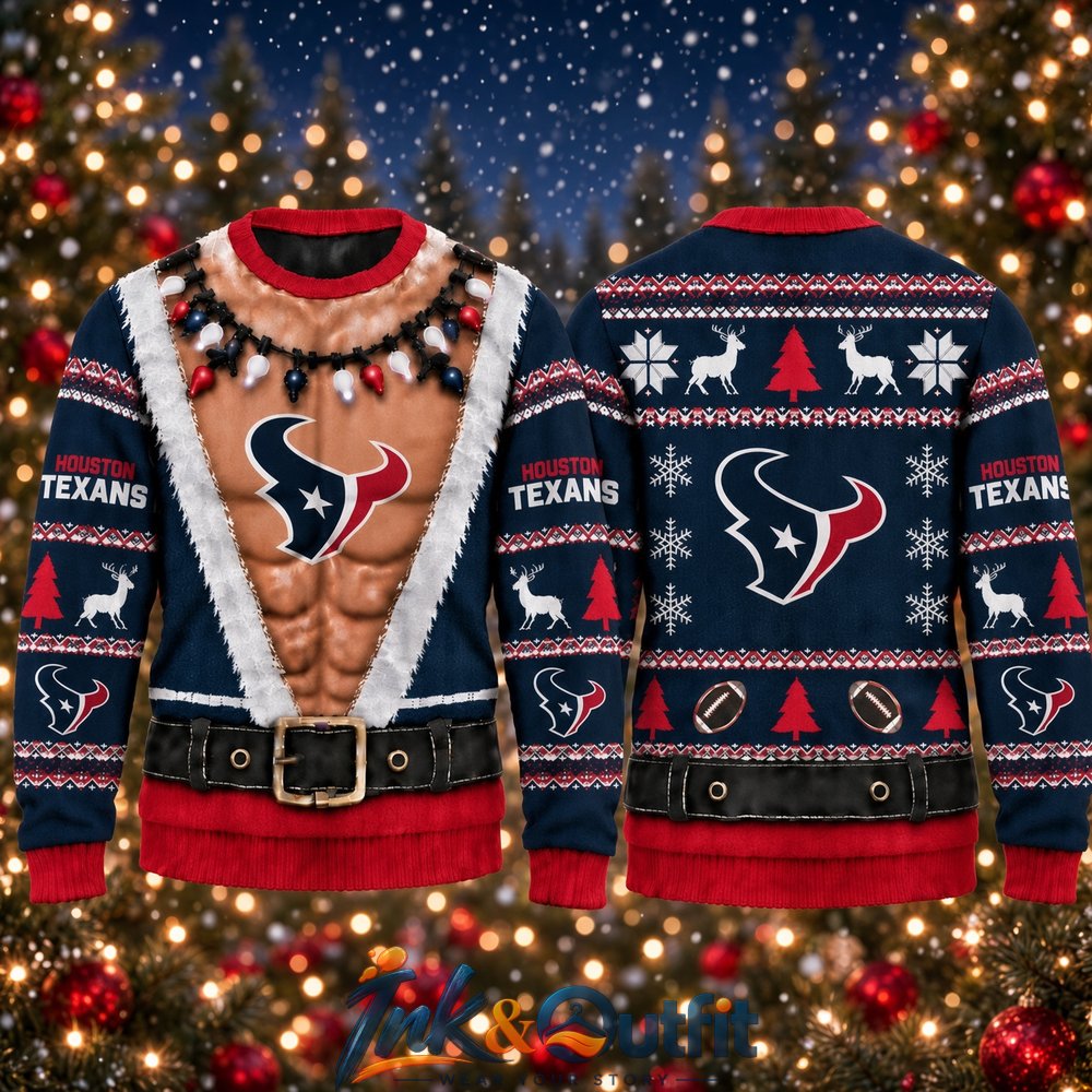 Houston Texans Funny Body Ugly Christmas Sweater