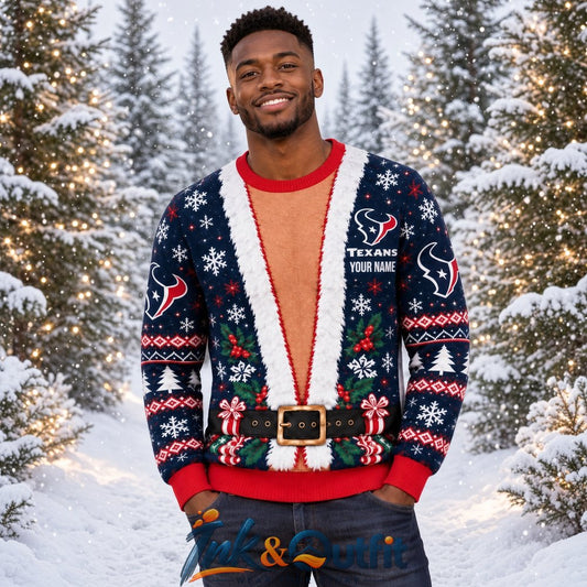 Houston Texans Merry Christmas We Are Texas Ugly Sweater