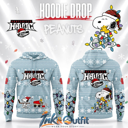 Huntsville Havoc Peanuts Christmas Hoodie