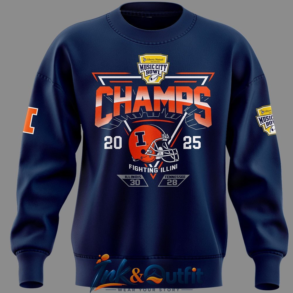 Illinois Fighting Illini Football 2026 Music City Sweatshirt
