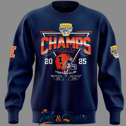 Illinois Fighting Illini Football 2026 Music City Sweatshirt