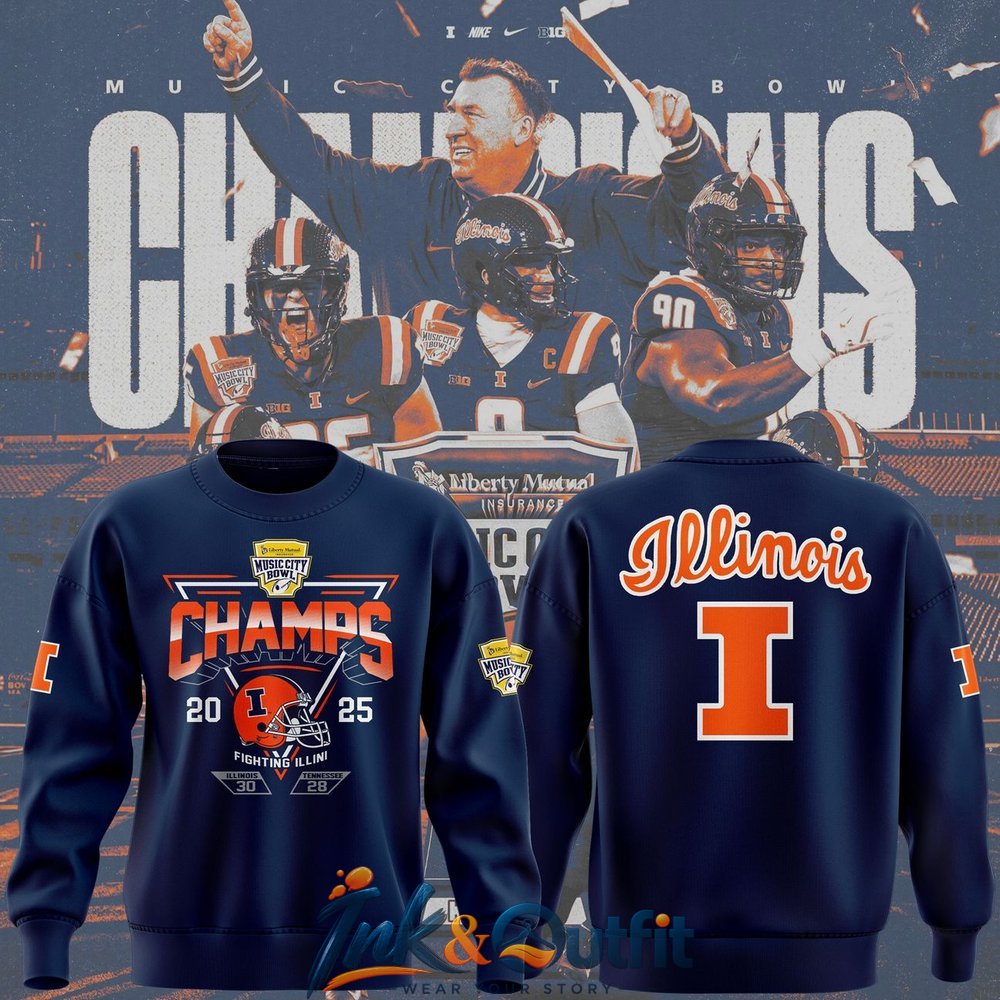 Illinois Fighting Illini Football 2026 Music City Sweatshirt