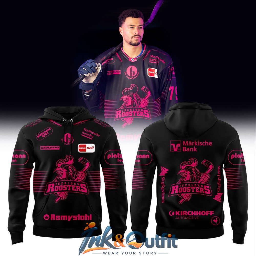 Iserlohn Roosters Pink Limited Edition Hoodie