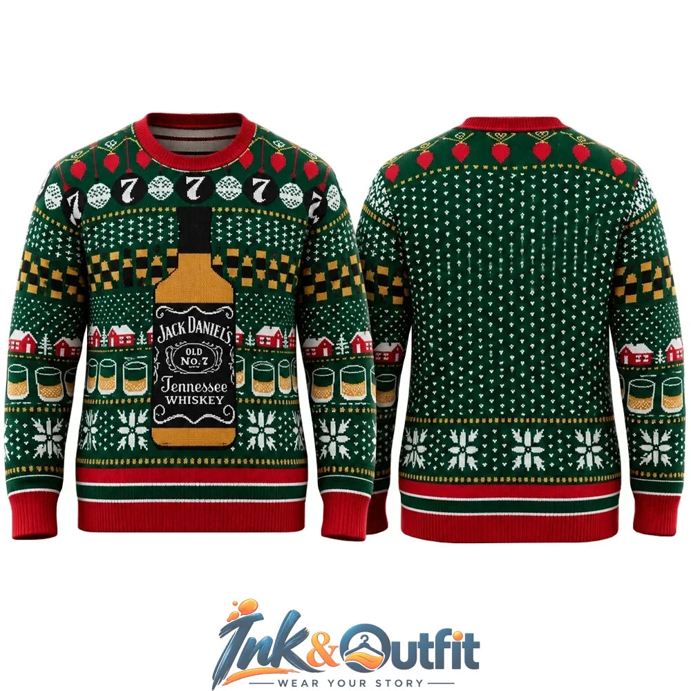 Jack Daniels Tennessee 2026 Ugly Christmas Sweater
