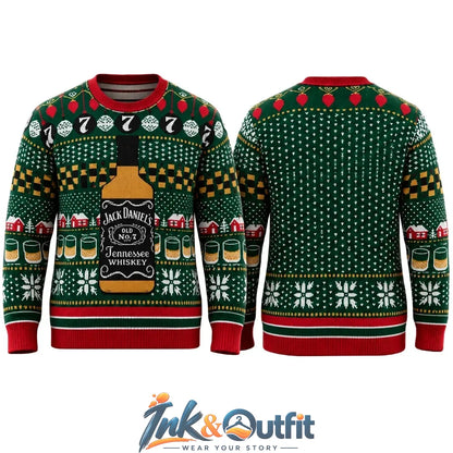 Jack Daniels Tennessee 2026 Ugly Christmas Sweater