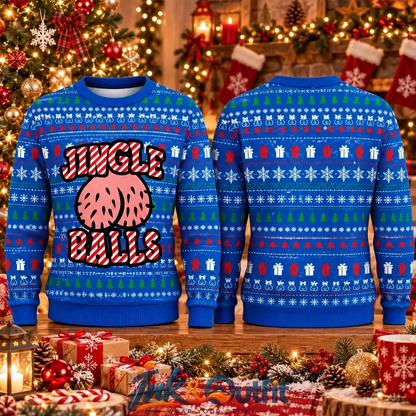 Jingle Balls Christmas 2026 Blue Ugly Sweater