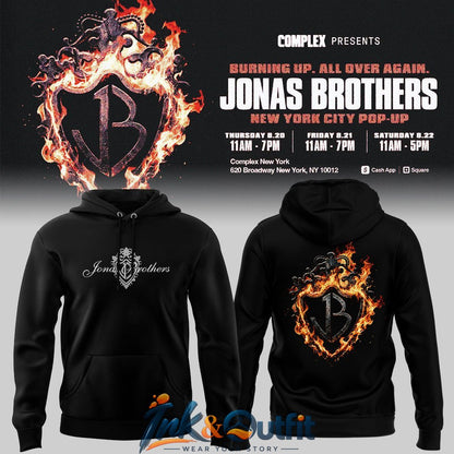 Jonas Brothers Burning Up Tour 2026 Hoodie