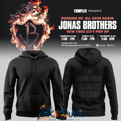 Jonas Brothers Burning Up Tour 2026 Hoodie