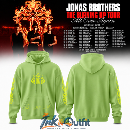 Jonas Brothers Burning Up Tour Signature Hoodie