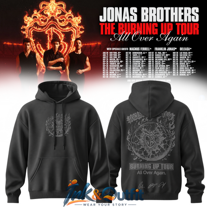 Jonas Brothers Burning Up Tour Signature Hoodie