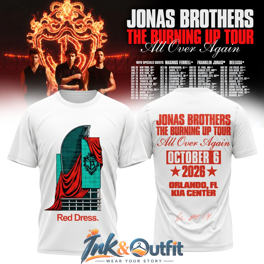 Jonas Brothers Orlando Tour Signature T Shirt