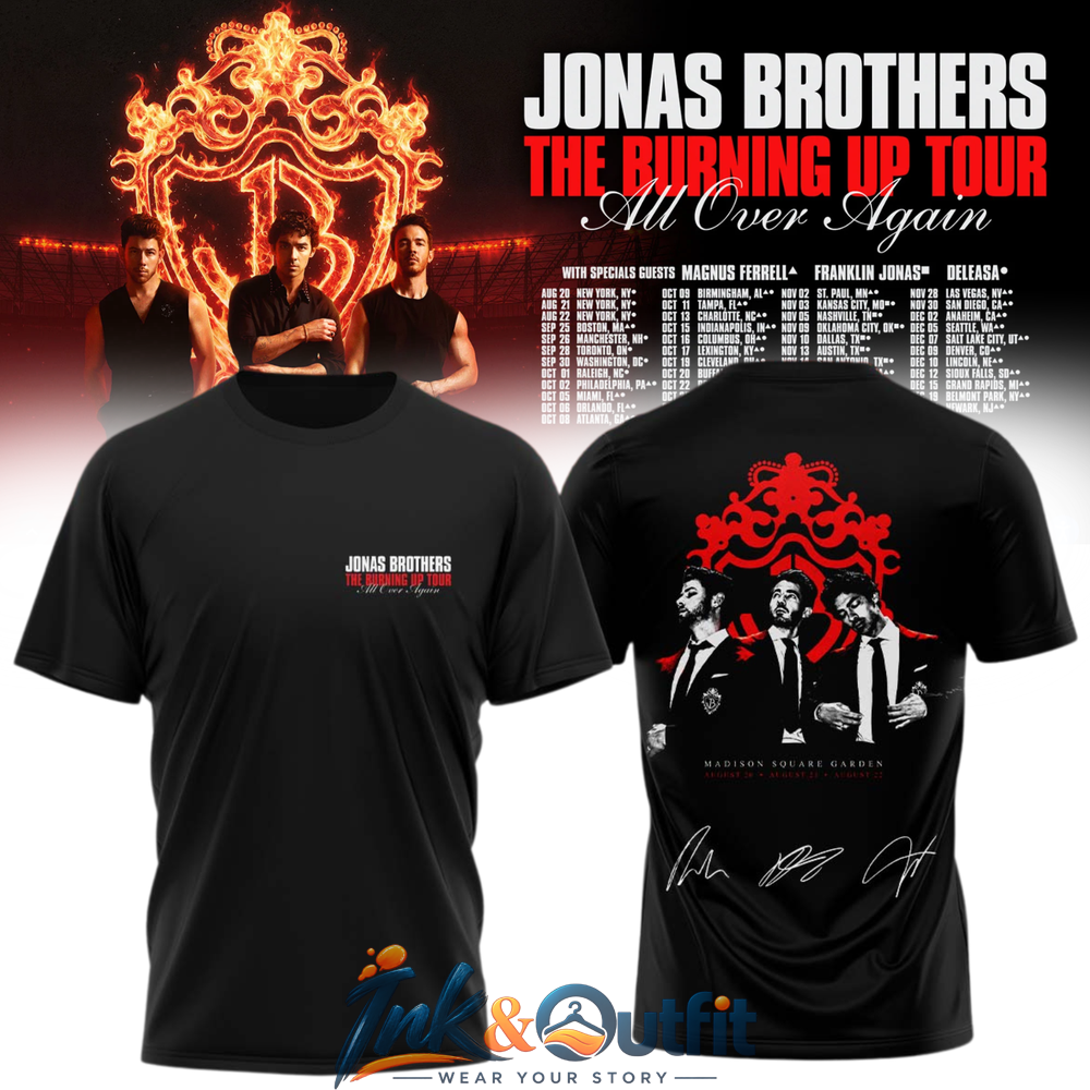 Jonas Brothers Orlando Tour Signature T Shirt