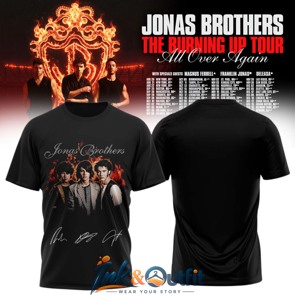Jonas Brothers Orlando Tour Signature T Shirt