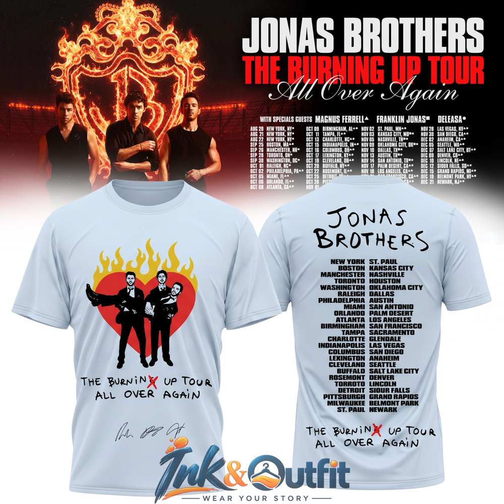 Jonas Brothers Orlando Tour Signature T Shirt
