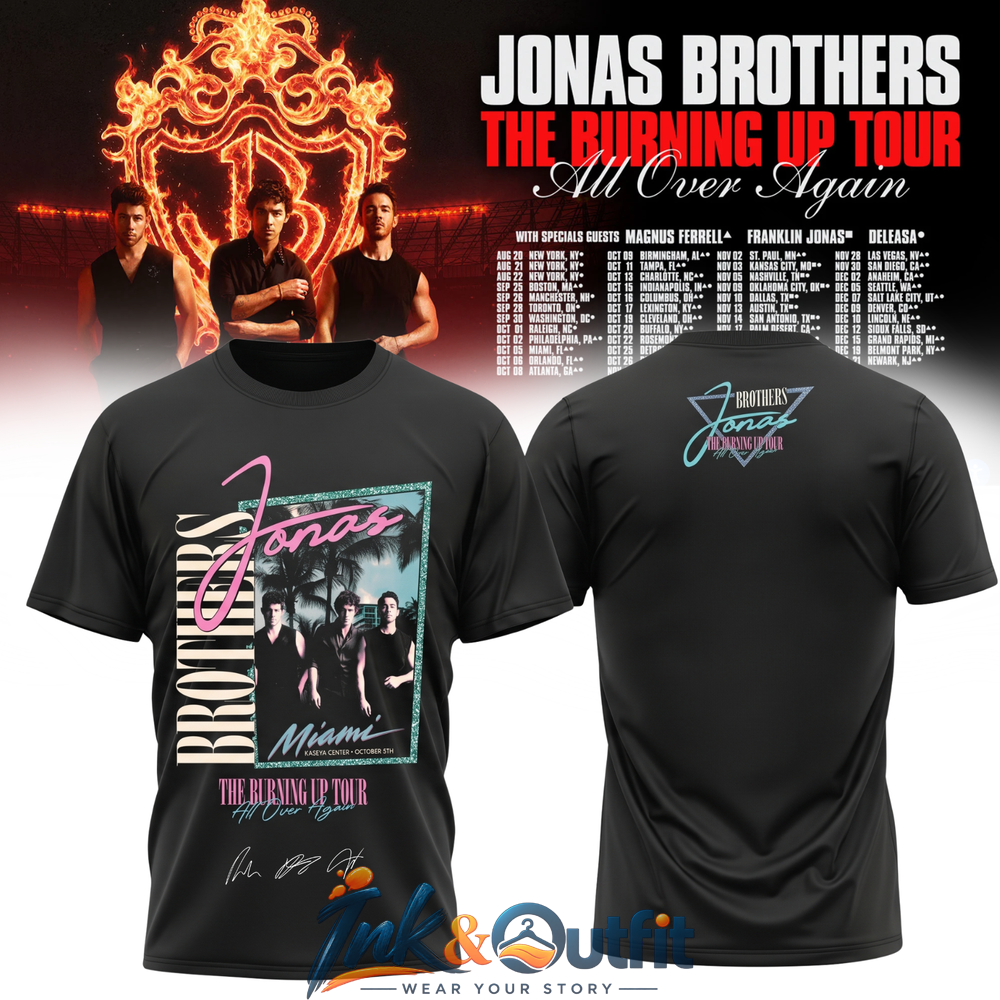 Jonas Brothers Orlando Tour Signature T Shirt