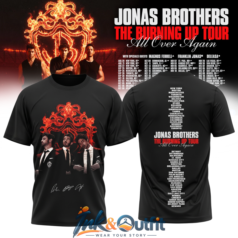Jonas Brothers Orlando Tour Signature T Shirt