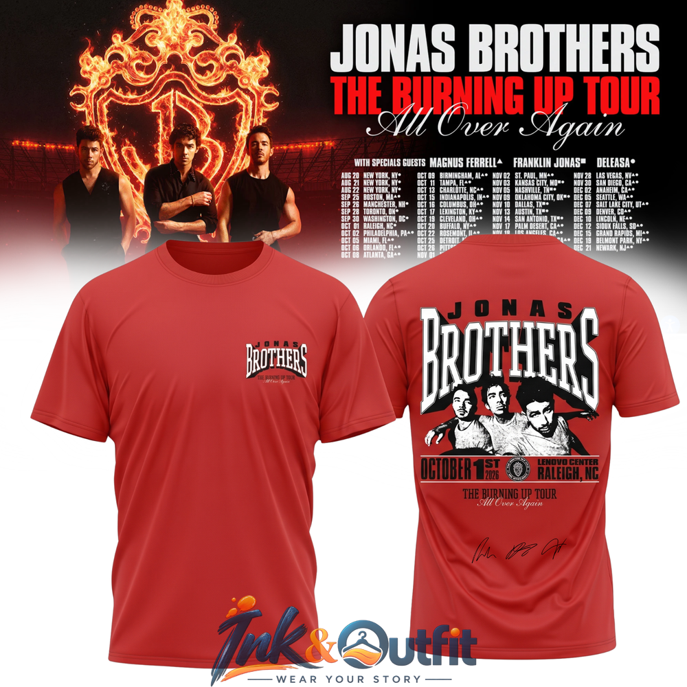 Jonas Brothers Orlando Tour Signature T Shirt