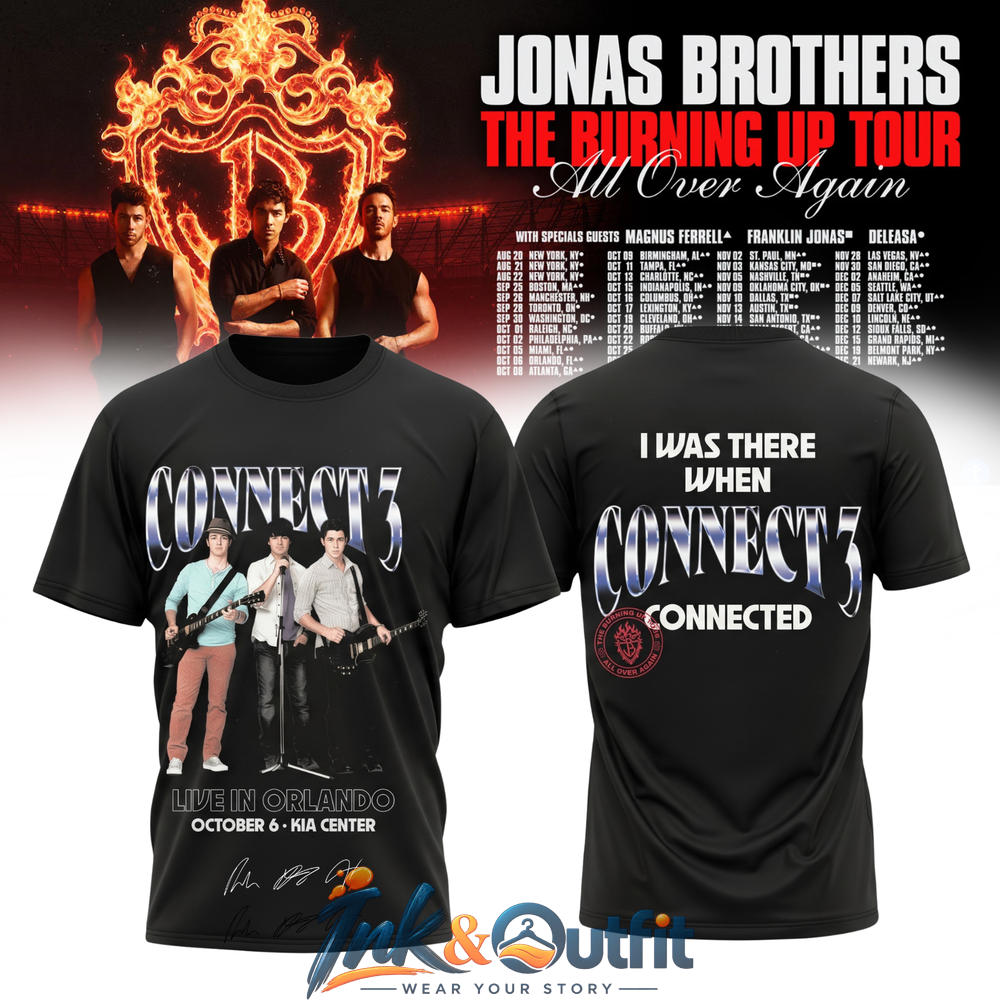 Jonas Brothers Orlando Tour Signature T Shirt